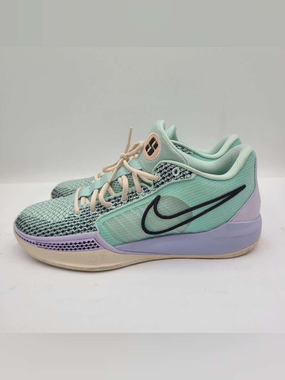 B46 Nike Sabrina 1 Jade Ice Guava Brooklyns Finest Women’s 12.5 FQ3381-301